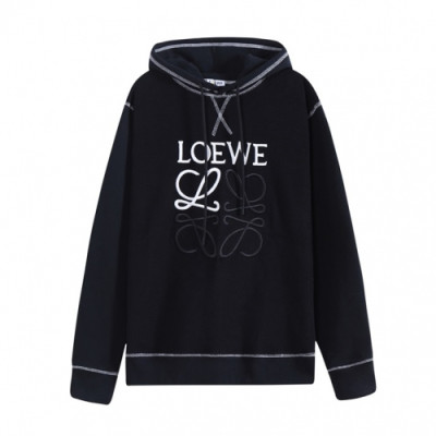 [로에베]Loewe 2020 Mens Logo Casual Cotton Hoodie - 로에베 2020 남성 로고 캐쥬얼 코튼 후디 Loe0327x.Size(xs - l).블랙