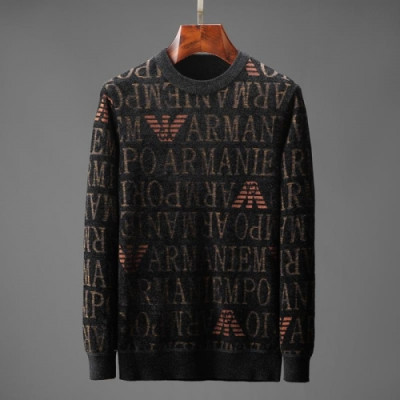 [알마니]Armani 2020 Mens Crew-neck Sweaters - 알마니 2020 남성 크루넥 스웨터 Arm0817x.Size(m - 3xl).블랙