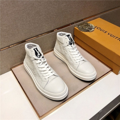 Louis Vuitton 2020 Men's Leather Sneakers - 루이비통 2020 남성용 레더 스니커즈,Size(240-270),LOUS1514,화이트