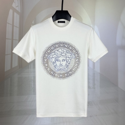 [베르사체]Versace 2020 Mens Logo Short Sleeved Tshirts - 베르사체 2020 남성 메두사 반팔티 Ver0748x.Size(m - 3xl).화이트