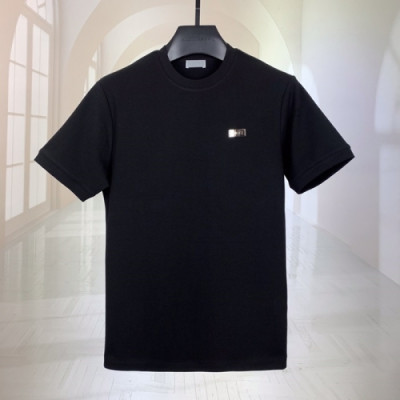 [디올]Dior 2020 Mens Casual Crew-neck Short Sleeved Tshirts - 디올 2020 남성 캐쥬얼 크루넥 반팔티 Dio01021x.Size(m - 3xl).블랙