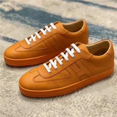 Hermes 2020 Men's Leather Sneakers - 에르메스 2020 남성용 레더 스니커즈,Size(240-270),HERS0360,오렌지