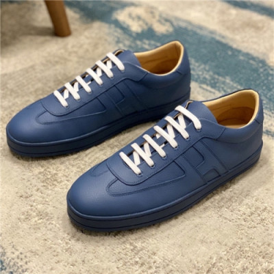 Hermes 2020 Men's Leather Sneakers - 에르메스 2020 남성용 레더 스니커즈,Size(240-270),HERS0361,블루