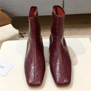 By Far 2020 Women's Leather Ankle Boots - 바이파 2020 여성용 레더 앵글부츠,Size(225-250),BYFS0012,와인