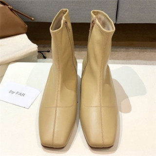 By Far 2020 Women's Leather Ankle Boots - 바이파 2020 여성용 레더 앵글부츠,Size(225-250),BYFS0013,베이지