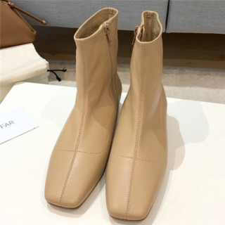 By Far 2020 Women's Leather Ankle Boots - 바이파 2020 여성용 레더 앵글부츠,Size(225-250),BYFS0015,베이지