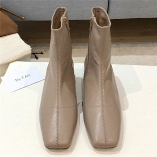 By Far 2020 Women's Leather Ankle Boots - 바이파 2020 여성용 레더 앵글부츠,Size(225-250),BYFS0016,베이지