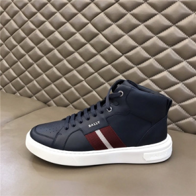 Bally 2020 Men's Leather Sneakers - 발리 2020 남성용 레더 스니커즈,Size(240-270),BALS0133,네이비