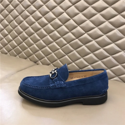 Salvatore Ferragamo 2020 Men's Leather Loafer - 페라가모 2020 남성용 레더 로퍼,Size(240-270),FGMS0487,네이비