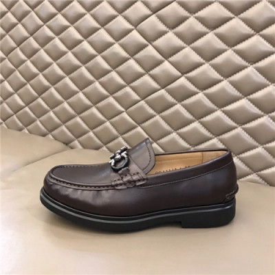 Salvatore Ferragamo 2020 Men's Leather Loafer - 페라가모 2020 남성용 레더 로퍼,Size(240-270),FGMS0492,브라운