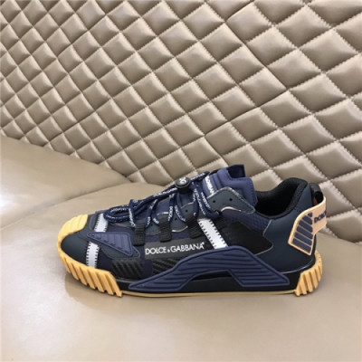 Dolce&Gabbana 2020 Men's Leather Sneakers - 돌체앤가바나 2020 남성용 레더 스니커즈,Size(240-270),DGS0248,네이비