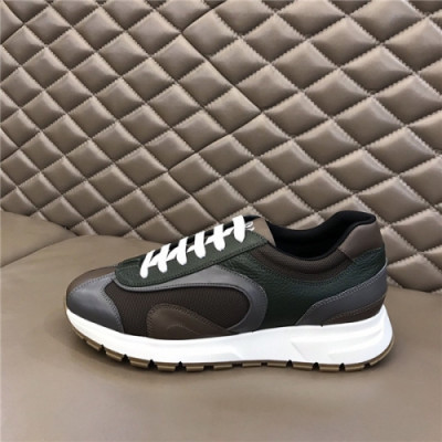 Prada 2020 Men's Leather Sneakers - 프라다 2020 남성용 레더 스니커즈,Size(240-270),PRAS0621,브라운