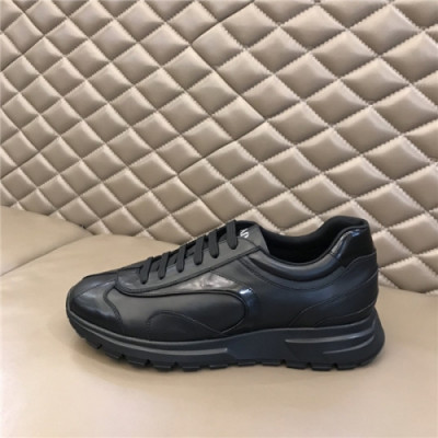 Prada 2020 Men's Leather Sneakers - 프라다 2020 남성용 레더 스니커즈,Size(240-270),PRAS0623,블랙