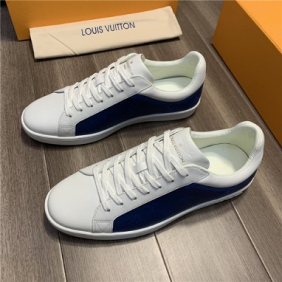 Louis Vuitton 2020 Men's Leather Sneakers - 루이비통 2020 남성용 레더 스니커즈,Size(240-270),LOUS1527,블루