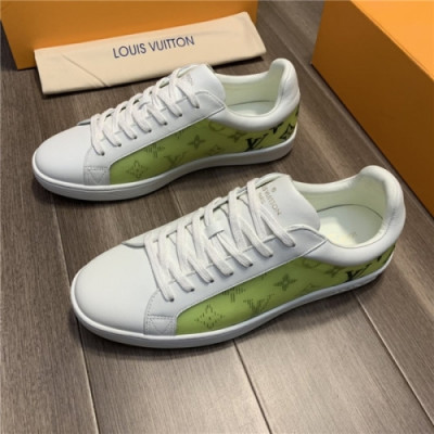 Louis Vuitton 2020 Men's Leather Sneakers - 루이비통 2020 남성용 레더 스니커즈,Size(240-270),LOUS1528,라이트그린