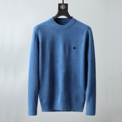 Zegna 2019 Mens Basic Crew-neck Wool Sweaters - 제냐 2019 남성 베이직  터틀넥 울 스웨터 Zeg0227x.Size(m - 3xl).블루