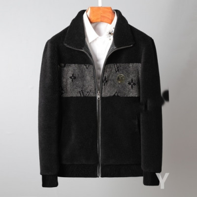 [루이비통]Louis vuitton 2020 Mens Logo Leather Jackets - 루이비통 2020 남성 로고 가죽 자켓 Lou02468x.Size(m - 3xl).블랙