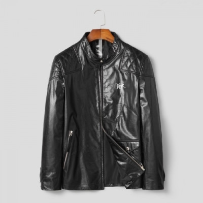 [디올]Dior 2020 Mens Logo Modern Leather Jacket - 디올 2020 남성 모던 가죽 자켓 Dio01029x.Size(m - 3xl).블랙