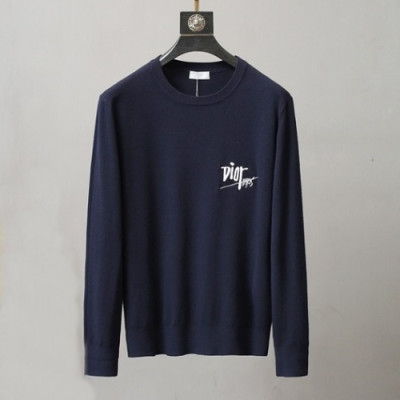 [디올]Dior 2020 Mens Retro Logo Crew-neck Sweaters - 디올 2020 남성 레트로 로고 크루넥 스웨터 Dio01034x.Size(m - 2xl).네이비