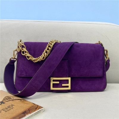 Fendi 2020 Women's Baguette Cross Bag,32cm - 펜디 2020 여성용 바게트 크로스백,32cm,FENB0621,퍼플