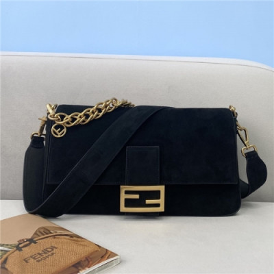 Fendi 2020 Women's Baguette Cross Bag,32cm - 펜디 2020 여성용 바게트 크로스백,32cm,FENB0622,블랙