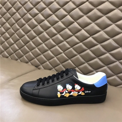 Gucci 2020 Men's Leather Sneakers - 구찌 2020 남성용 레더 스니커즈,Size(240-270),GUCS1331,블랙