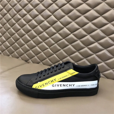 Givenchy 2020 Men's Leather Sneakers - 지방시 2020 남성용 레더 스니커즈,Size(240-270),GIVS0142,블랙