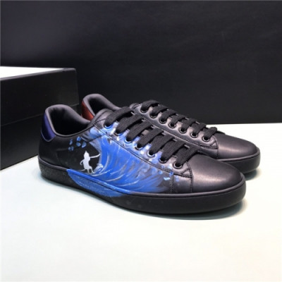 Gucci 2020 Men's Leather Sneakers - 구찌 2020 남성용 레더 스니커즈,Size(240-270),GUCS1342,블랙