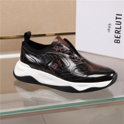 Berluti 2020 Men's Leather Sneakers - 벨루티 2020 남성용 레더 스니커즈,Size(240-270),BERTS0160,브라운