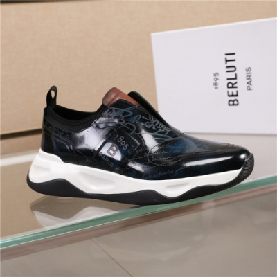 Berluti 2020 Men's Leather Sneakers - 벨루티 2020 남성용 레더 스니커즈,Size(240-270),BERTS0161,블루