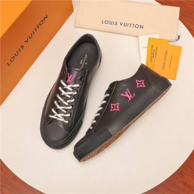 Louis Vuitton 2020 Men's Leather Sneakers - 루이비통 2020 남성용 레더 스니커즈,Size(240-270),LOUS1535,블랙