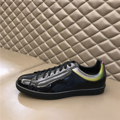 Louis Vuitton 2020 Men's Leather Sneakers - 루이비통 2020 남성용 레더 스니커즈,Size(240-270),LOUS1542,블랙