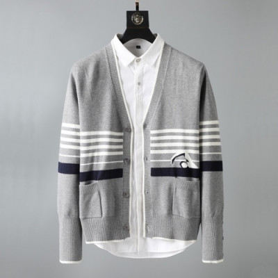 [톰브라운]Thom Browne 2020 Mens Strap V-neck Cardigan - 톰브라운 2020 남성 스트랩 브이넥 가디건 Thom01120x.Size(s - 2xl).그레이