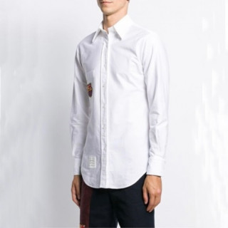 [톰브라운]Thom Browne 2020 Mens Strap Cotton Tshirts - 톰브라운 2020 남성 스트랩 코튼 셔츠 Thom01122x.Size(s - 2xl).화이트