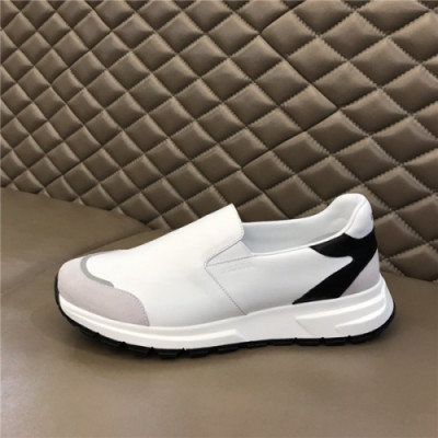 Prada 2020 Men's Leather Sneakers - 프라다 2020 남성용 레더 스니커즈,Size(240-270),PRAS0639,화이트