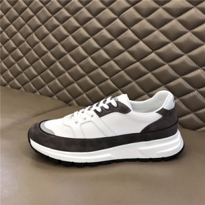 Prada 2020 Men's Leather Sneakers - 프라다 2020 남성용 레더 스니커즈,Size(240-270),PRAS0643,화이트