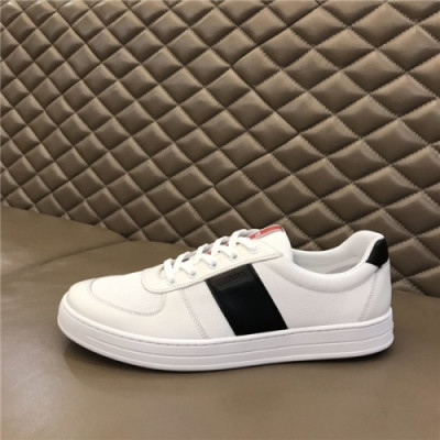 Prada 2020 Men's Leather Sneakers - 프라다 2020 남성용 레더 스니커즈,Size(240-270),PRAS0647,화이트