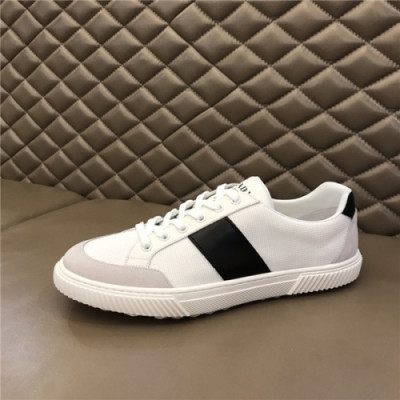 Prada 2020 Men's Leather Sneakers - 프라다 2020 남성용 레더 스니커즈,Size(240-270),PRAS0652,화이트