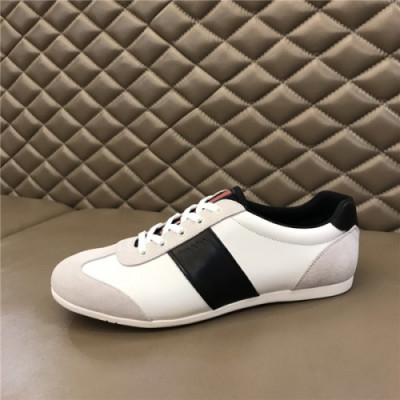 Prada 2020 Men's Leather Sneakers - 프라다 2020 남성용 레더 스니커즈,Size(240-270),PRAS0661,화이트