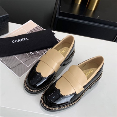 Chanel 2020 Women's Leather Loafer - 샤넬 2020 여성용 레더 로퍼,Size(225-250),CHAS0503,베이지