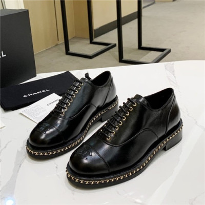 Chanel 2020 Women's Leather Oxford Shoes - 샤넬 2020 여성용 레더 옥스퍼드 슈즈,Size(225-250),CHAS0509,블랙