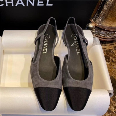 Chanel 2020 Women's Sling Back Shoes - 샤넬 2020 여성용 슬링백 슈즈,Size(225-250),CHAS0513,닥크그레이