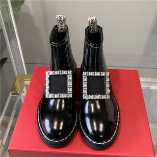 Roger Vivier 2020 Women's Leather Ankle Boots - 로저비비에 2020 여성용 레더 앵글부츠,Size(225-250),RVS0165,블랙