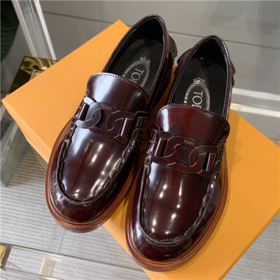 Tod's 2020 Women's Leather Loafer - 토즈 2020 여성용 레더 로퍼,Size(225-250),TODS0158,와인