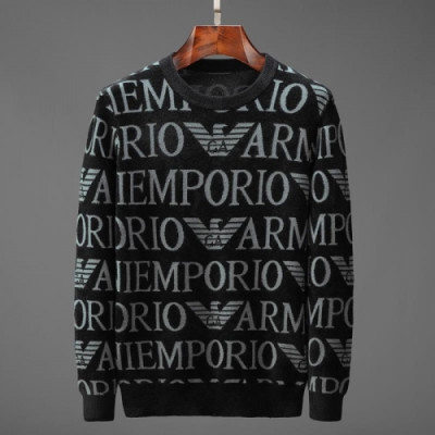 [알마니]Armani 2020 Mens Crew-neck Sweaters - 알마니 2020 남성 크루넥 스웨터 Arm0830x.Size(m - 3xl).블랙