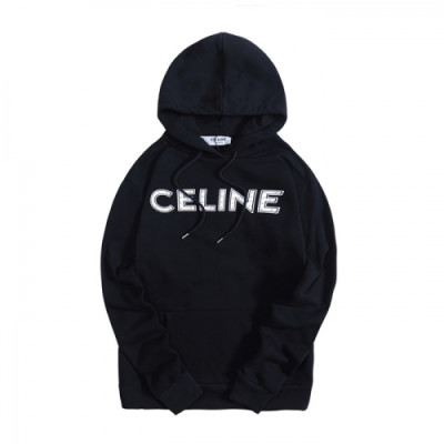 [셀린느]Celine 2020  Mm/Wm Logo Cotton Hoodie - 셀린느 2020 남/녀 로고 코튼 후디 Cel0089x.Size(xs - l).블랙