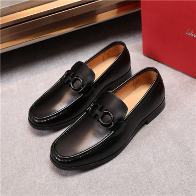 Salvatore Ferragamo 2020 Men's Leather Loafer - 페라가모 2020 남성용 레더 로퍼,Size(240-270),FGMS0496,블랙