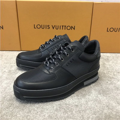 Louis Vuitton 2020 Men's Leather Sneakers - 루이비통 2020 남성용 레더 스니커즈,Size(240-270),LOUS1550,블랙