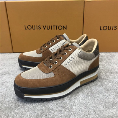 Louis Vuitton 2020 Men's Leather Sneakers - 루이비통 2020 남성용 레더 스니커즈,Size(240-270),LOUS1558,브라운