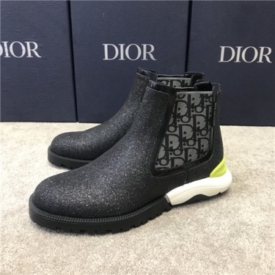Dior 2020 Men's Leather Ankle Boots - 디올 2020 남성용 레더 앵글부츠,Size(240-270),DIOS0277,블랙